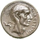 P. Cornelius Lentulus Marcellinus. Silver Denarius (3.8 g), 50 BC