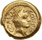 Julius Caesar. Gold Aureus (7.9 g), 46 BC