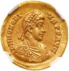 Honorius. Gold Solidus (4.40 g), AD 393-423