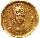 Honorius. Gold Solidus (4.46 g), AD 393-423