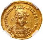 Theodosius II. Gold Solidus (4.20 g), AD 402-450