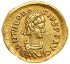 Theodosius II. Gold Tremissis (1.2 g), AD 402-450