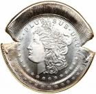 N/D 1 Oz. Silver Round Morgan Dollar Design Broadstruck Error