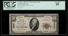 1929 Type 1, $10 National Bank Note. The First NB, Santa Ana, CA, Ch#3520. PCGS Very Fine 20