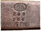 San Francisco Mint Silver Bar 999.75 Fine 27.26 Ounces