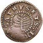 1652 Massachusetts Pine Tree Shilling Noe-19 Rarity-5 F15