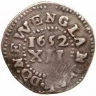 1652 Massachusetts Pine Tree Shilling Noe-19 Rarity-5 F15 - 2