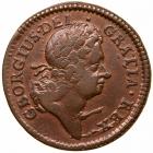 1723 Wood's Hibernia Halfpenny Martin 4.44-Gc.22 Rarity 5 VF20