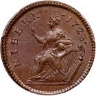 1723 Wood's Hibernia Halfpenny Martin 4.85-Gc.22 Rarity-3 - 2