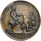 1739 Admiral Vernon Medal of Portobello in Brass VF30