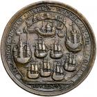 1739 Admiral Vernon Medal of Portobello in Brass VF30 - 2