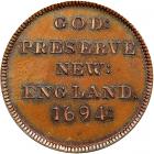 1694 Robinson Copy of New England Elephant Token in Copper Kenny-5 W-15200 Rarity-6+ MS63 - 2