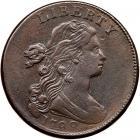 1798 S-166 R1 Large 8, Style II Hair VF35