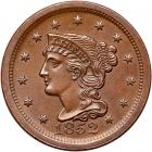 1852 N-17 R1 Repunched 1 MS60+