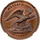 1866 Lexington & Baltimore/Springfield Mass, Rulau Ma-Sp 72 (Bolen JAB-22) in Copper Rarity-6+