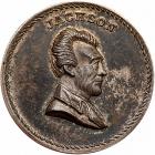 (1867) Andrew Jackson Political Token by Bolen in Silver B-27 type Rarity-7+ MS60