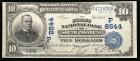 1902, Plain Back $10 National Bank Note. The First NB, South Pasadena, CA, Ch#8544. Very Fine-Extremely Fine