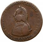 1766 Pitt Halfpenny Token Breen-251 F12 - 2