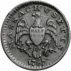 1787 Massachusetts Half Cent Ryder 4-C Rarity-1 F15 - 2