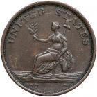 1783 Washington & Independence Cent with Small Military Bust Breen-1201 VF30 - 2