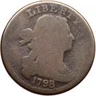 1798/7 S-151 R3 Overdate 8 over 7 AG3+