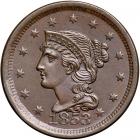 1853 N-10 R1 Repunched Date MS60