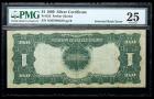 1899, $1 Silver Certificate. Inverted Back Error. PMG Very Fine 25 - 2