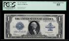 1923, $1 Silver Certificate. PCGS Choice About New 55