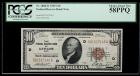 1929, $10 Federal Reserve Bank Note. PCGS Choice About New 58PPQ