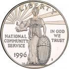 1996-S National Community Service Silver $1 PCGS PF70 DC