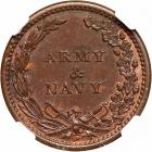 (1861-65) Civil War Token. F-164/312a, Rarity 1, Union Shield - 2