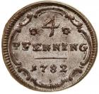 German States: Brandenburg-Ansbach. 4 Pfenning, 1782-S - 2