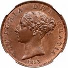 Great Britain. Halfpenny, 1853