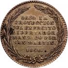 Peru. Proclamation (2 Reales) Medal, 1851 - 2