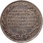 Peru. Proclamation (2 Reales) Medal, 1851 - 2