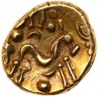 Celtic, Gaul. Ambiani. Gold Stater (6.1 g), 55 BC Choice VF - 2