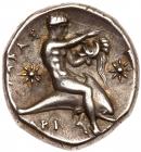 Calabria, Tarentum/Taras. Silver Didrachm (7.7 g), ca. 344-334 BC EF - 2