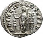 Diadumenian. Silver Denarius (3.5 g), AD 218 Choice VF - 2