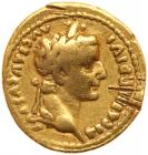 Tiberius. Gold Aureus (7.6 g), AD 14-37 Sharpness of Fine