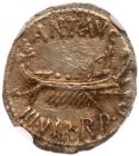 Mark Antony. Silver Denarius (3.74 g), 32-31 BC