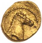 Zeugitania, Carthage. Gold 1/10 Stater (0.8 g), ca. 350-320 BC EF