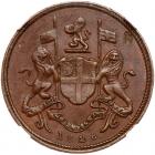 Netherlands East Indies. 1/2 Cent (Pice), 1828 NGC AU55 BR