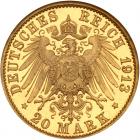 German States: Prussia. Proof 20 Marks, 1913-A NGC Proof 66 - 2