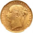 Australia. Sovereign, 1887-M NGC MS63