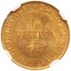 Finland. 10 Markkaa, 1913-S NGC MS65 - 2