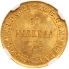 Finland. 10 Markkaa, 1913-S NGC MS66 - 2