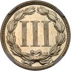 1876 Nickel 3C NGC Proof 65 - 2