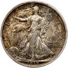 1917-D Liberty Walking 50C. Mintmark on Obv PCGS MS62