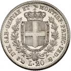 Italian States: Sardinia. Platinum 20 Lire, 1858-P Choice Brilliant Unc - 2