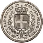 Italian States: Sardinia. Platinum 50 Lire, 1836-P Choice Brilliant Unc - 2